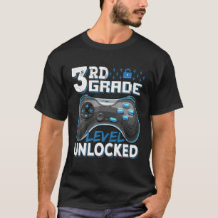 3Rd Grade Level Unlocked Video Game Back To School T-Shirt