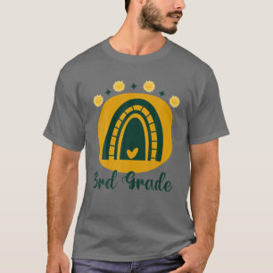 3Rd Grade Retro Rainbow Lover Teachers Fun Back To T-Shirt