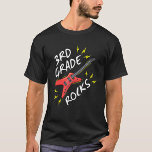 3rd Grade Rock Guitar Music Back To School T-Shirt