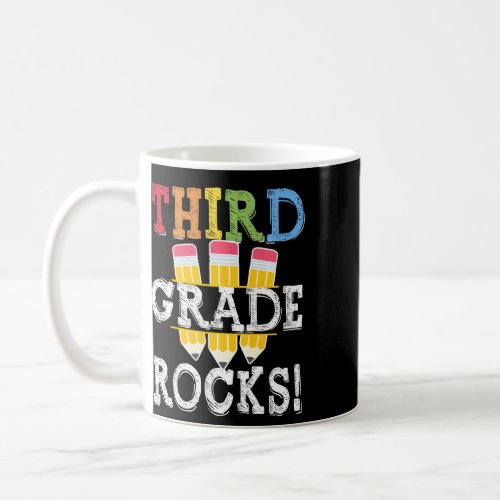 3rd Grade Rocks Back To School Student Kid Teacher Coffee Mug
