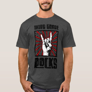 3rd Grade Rocks Red Barn USA T-Shirt