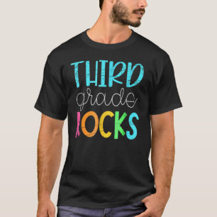 3rd grade rocks rocking 3rd grade teacher T-Shirt