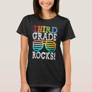 3rd Grade Rocks Third Grade Squad Back To School T T-Shirt