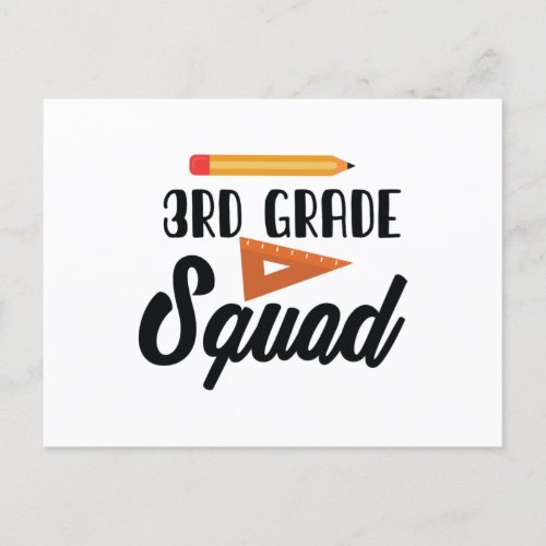 3rd Grade Squad Postcard