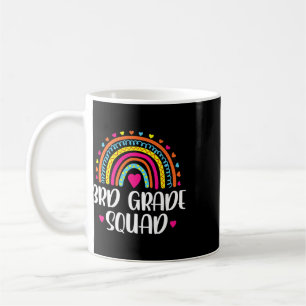 3rd Grade Squad Rainbow Ck To School Teacher Kids Coffee Mug
