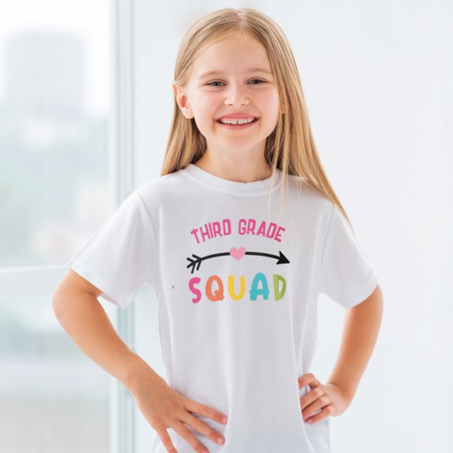3rd Grade Squad T-Shirt (Start the school year out right with a fun 3rd Grade Squad tshirt.)