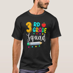 3rd Grade Squad Teacher Student Team Back To Scho T-Shirt