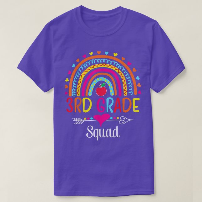3rd Grade Squad Team Teacher Student Last Day Of S T-Shirt (Design Front)