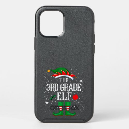 3rd Grade Teacher ELF Merry Christmas Xmas Santas OtterBox Symmetry iPhone 12 Pro Case