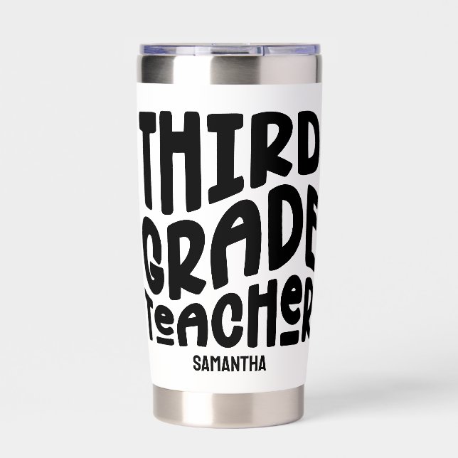 3rd Grade Teacher Minimalist  Insulated Tumbler (Front)