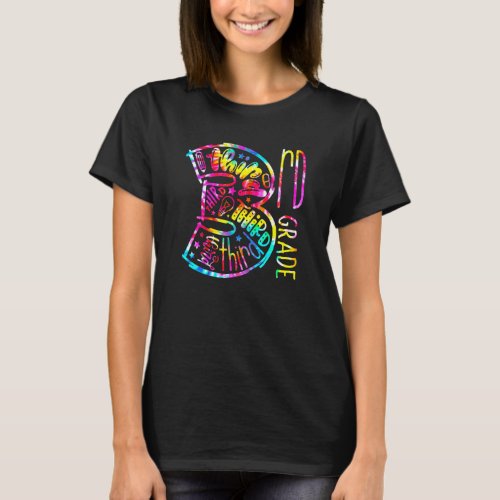 3rd Grade Teachers Kids Back To School Tie Dye Typ T_Shirt