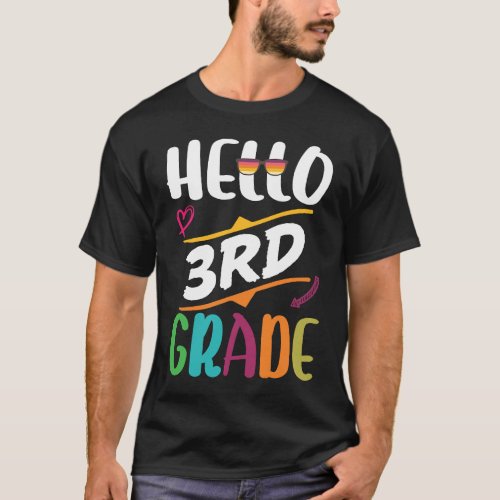 3rd grade team Hello third grade teacher boys girl T_Shirt