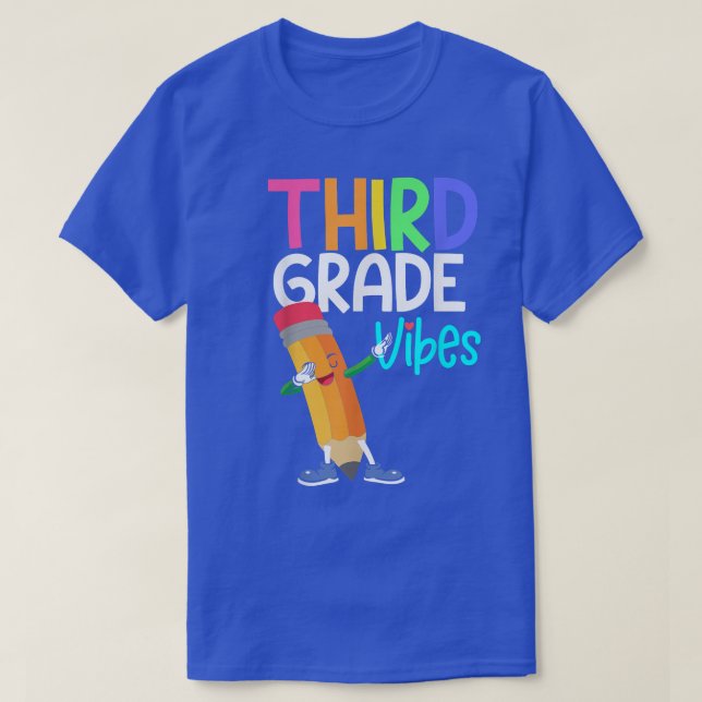 3rd Grade Vibes Student Teacher Back To School Boy T-Shirt (Design Front)
