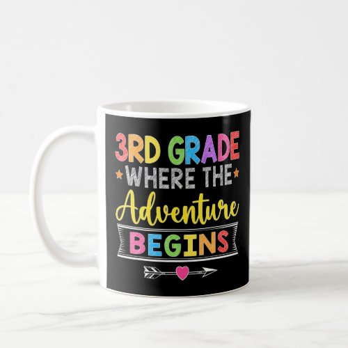 3rd Grade Where The Adventure Begins Back To Schoo Coffee Mug