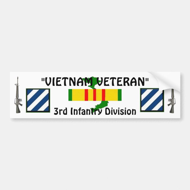 3rd Inf Division bumper sticker (Front)