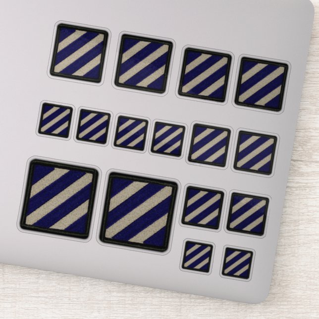 3rd INF Infantry Division Fort Stewart Contour Sticker (Detail)