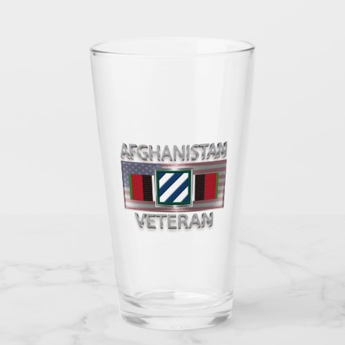 3rd Infantry Division Afghanistan Veteran Glass