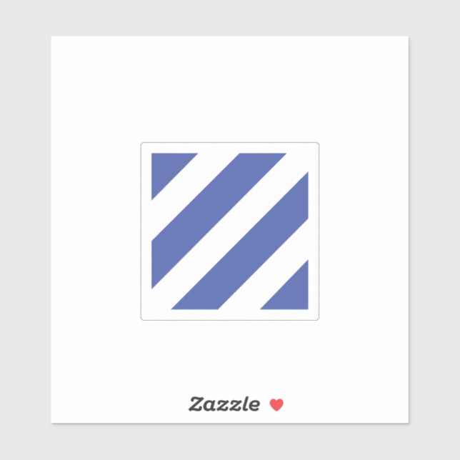 3rd Infantry Division Badge Sticker (Sheet)