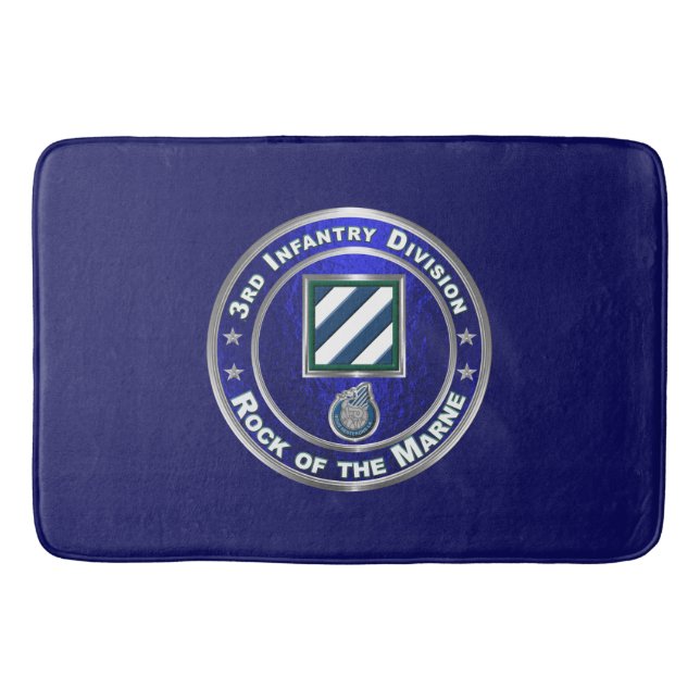 3rd Infantry Division  Bath Mat (Front)
