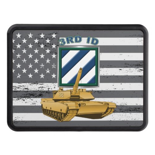 3rd Infantry Division Battle Tattered Flag Hitch Cover