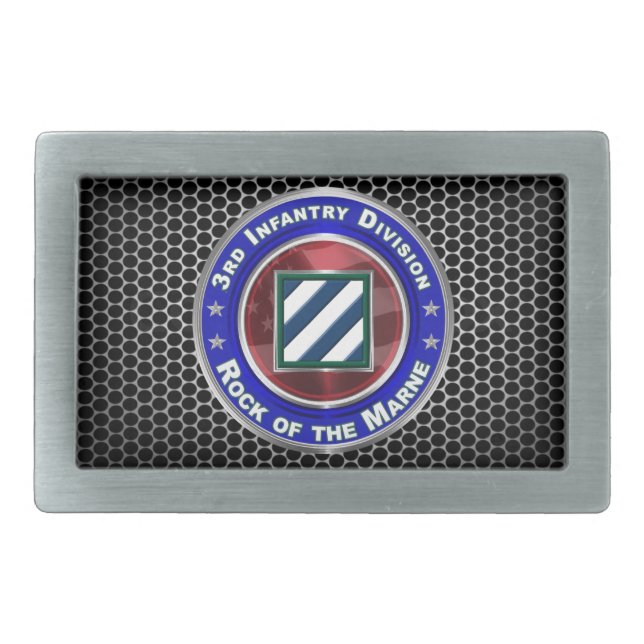 3rd Infantry Division  Belt Buckle (Front)