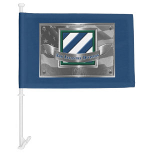 3rd Infantry Division Car Flag