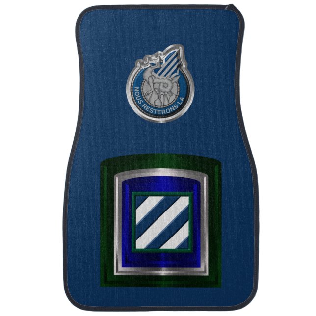 3rd Infantry Division  Car Floor Mat (Front)