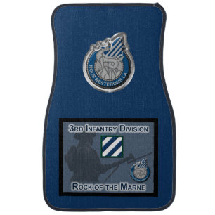 3rd Infantry Division Car Floor Mat