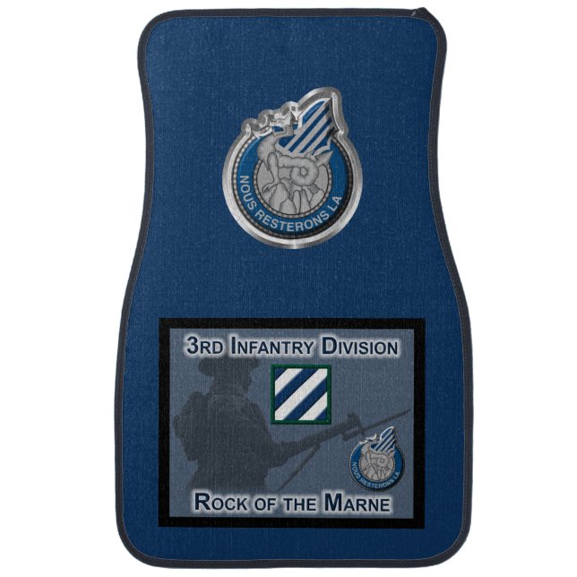 3rd Infantry Division  Car Floor Mat (Front)