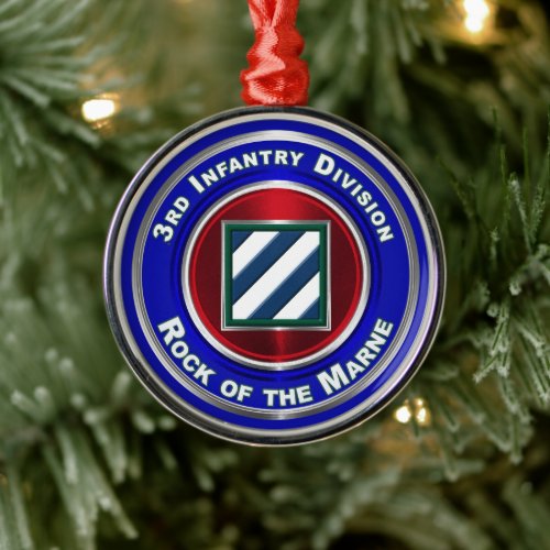 3rd Infantry Division Christmas Keepsake Ornament