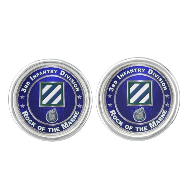 3rd Infantry Division   Cufflinks (Front)