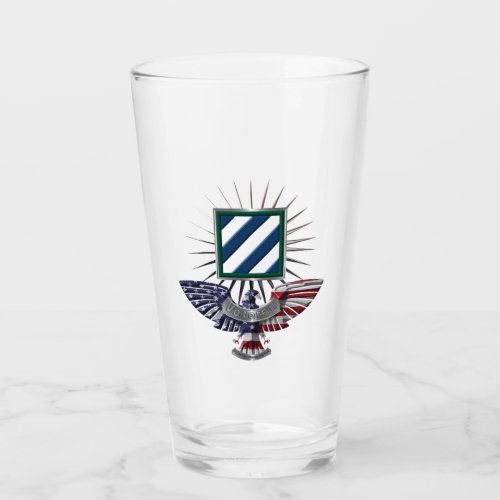 3rd Infantry Division Customized Eagle Glass