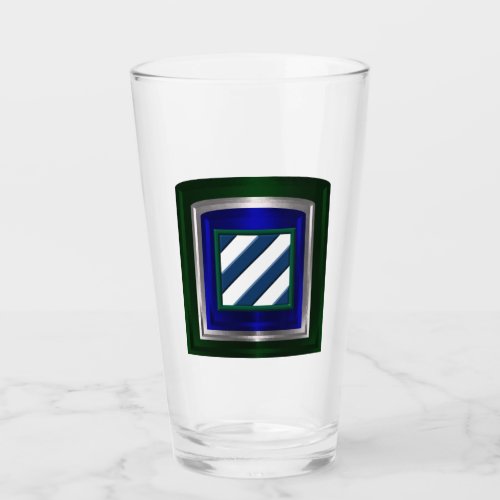 3rd Infantry Division Customized Framed Patch Glass