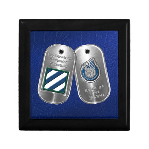 3rd Infantry Division Dog Tags Gift Box