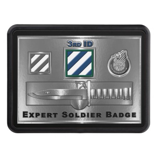 3rd Infantry Division Expert Soldier Badge Hitch Cover