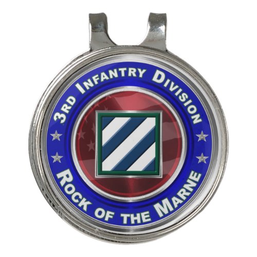 3rd Infantry Division  Golf Hat Clip