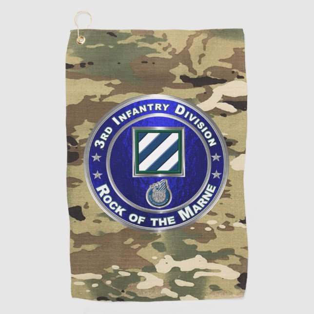 3rd Infantry Division  Golf Towel (Front)