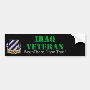 3rd infantry division iraq vets bumper sticker
