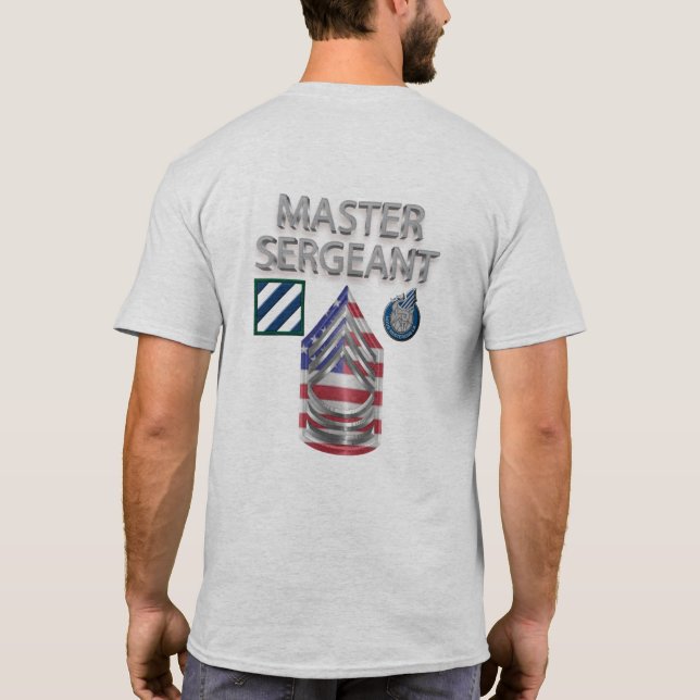 3rd Infantry Division Master Sergeant T-Shirt (Back)