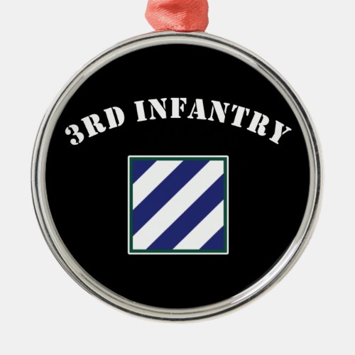 3rd Infantry Division Metal Ornament