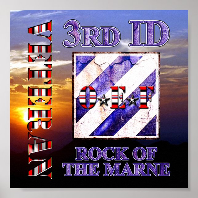 3rd Infantry Division OEF Veteran Poster (Front)