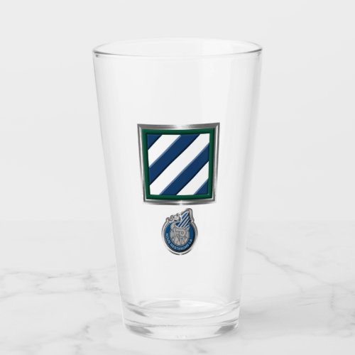 3rd Infantry Division Patch  Insignia Glass