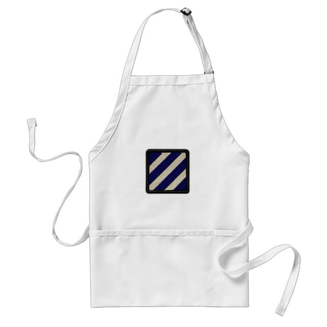 3rd infantry division patch vets bbq apron (Front)