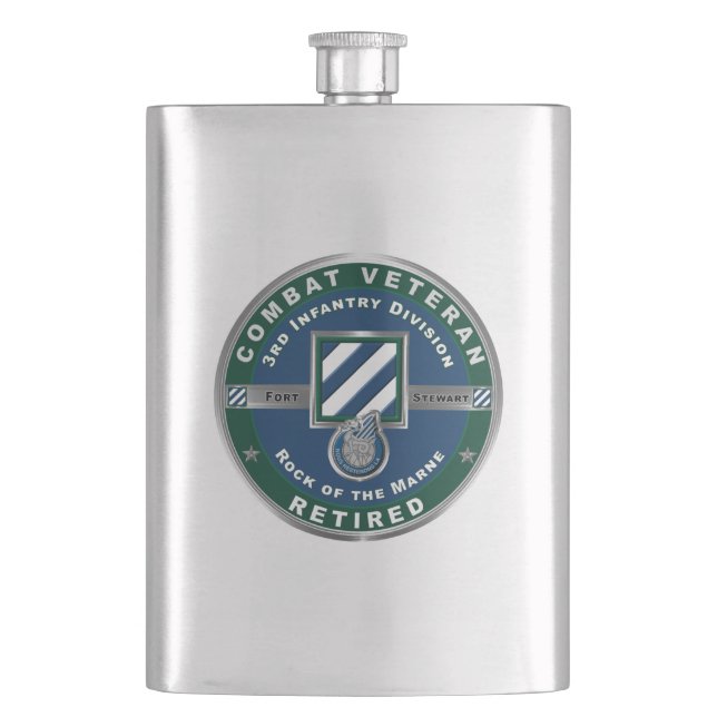 3rd Infantry Division Retired Flask (Front)