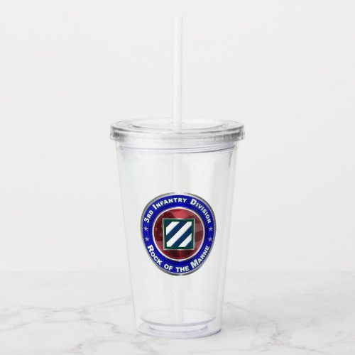 3rd Infantry Division Rock of the Marne Acrylic Tumbler