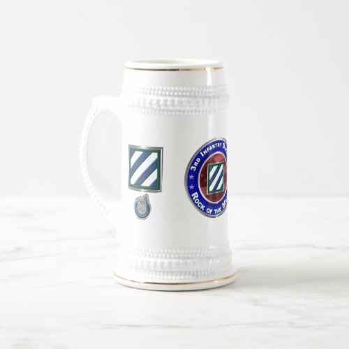 3rd Infantry Division Rock of the Marne Beer Stein