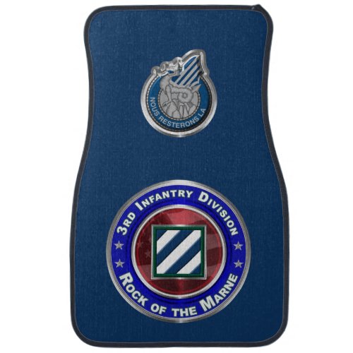 3rd Infantry Division Rock of the Marne Car Floor Mat