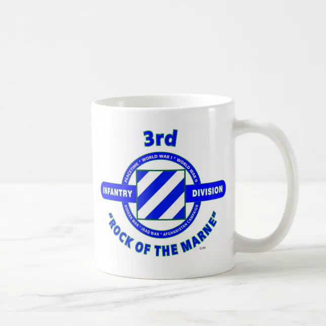 3RD INFANTRY DIVISION"ROCK OF THE MARNE" COFFEE MUG