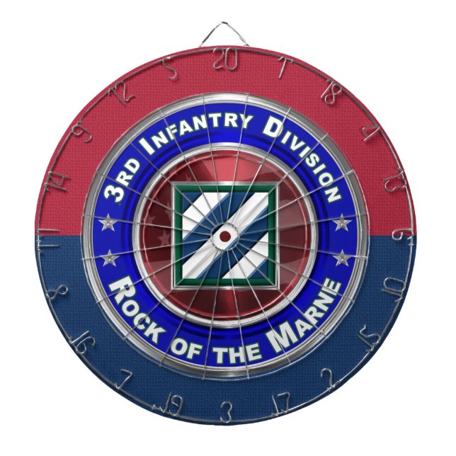 3rd Infantry Division Rock of the Marne! Dart Board (Front)