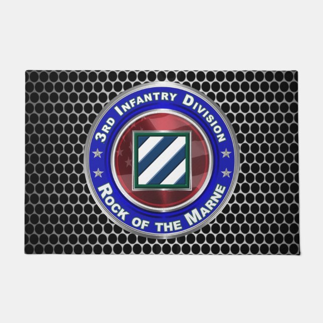 3rd Infantry Division Rock of the Marne! Doormat (Front)